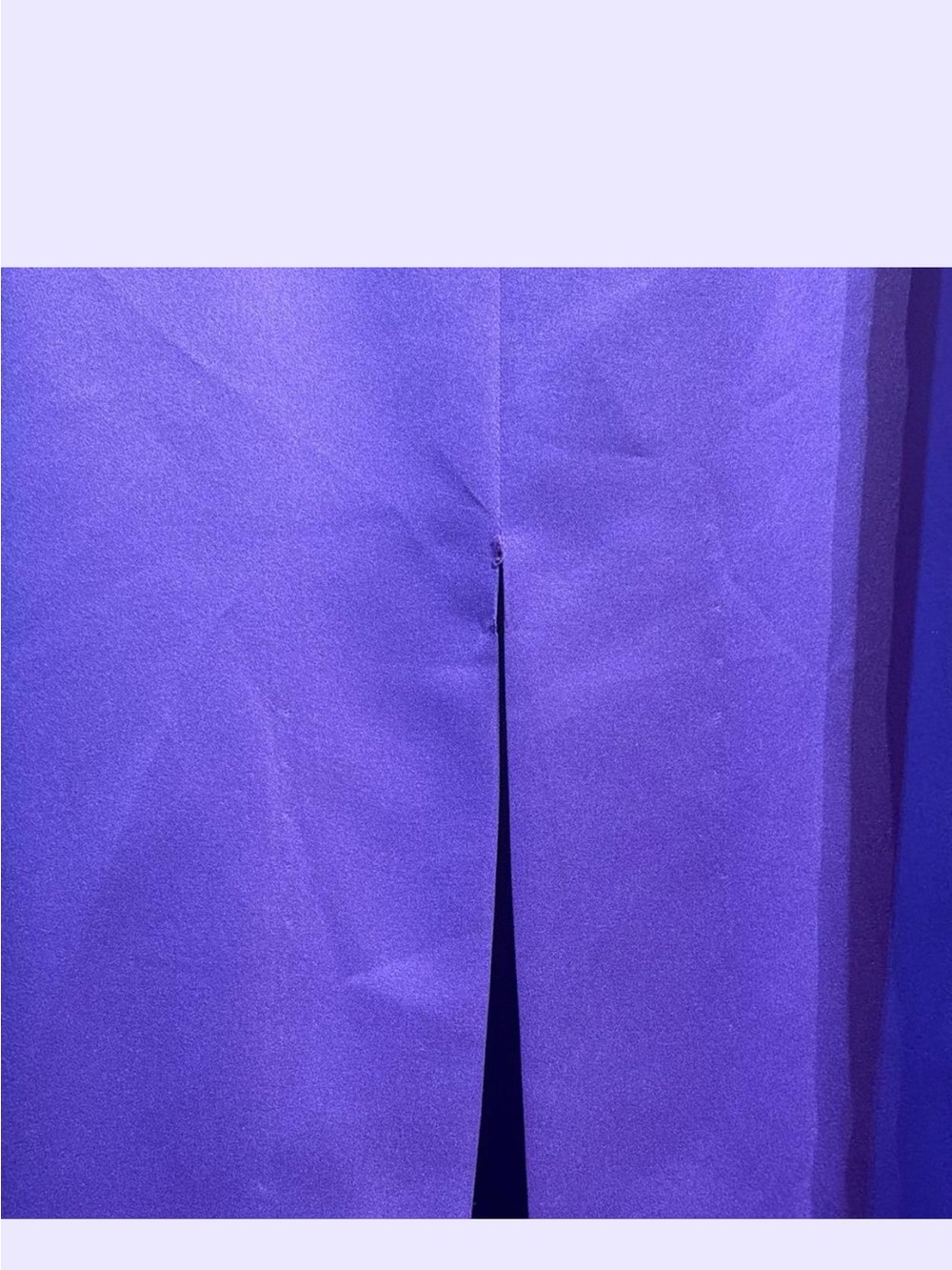 Victor Costa Purple Bow Long Dress - Picture 4 of 4